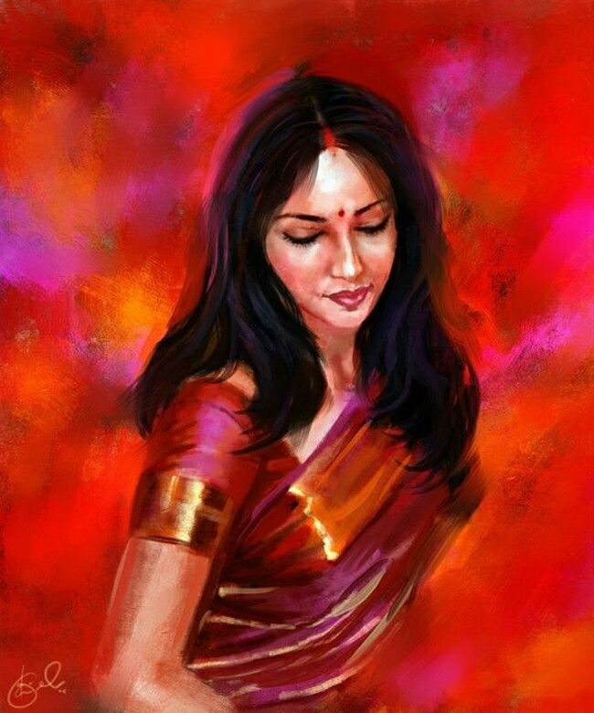 650x780 33 Best Traditional Images On Indian Paintings, Woman - Indian Woman Painting Images