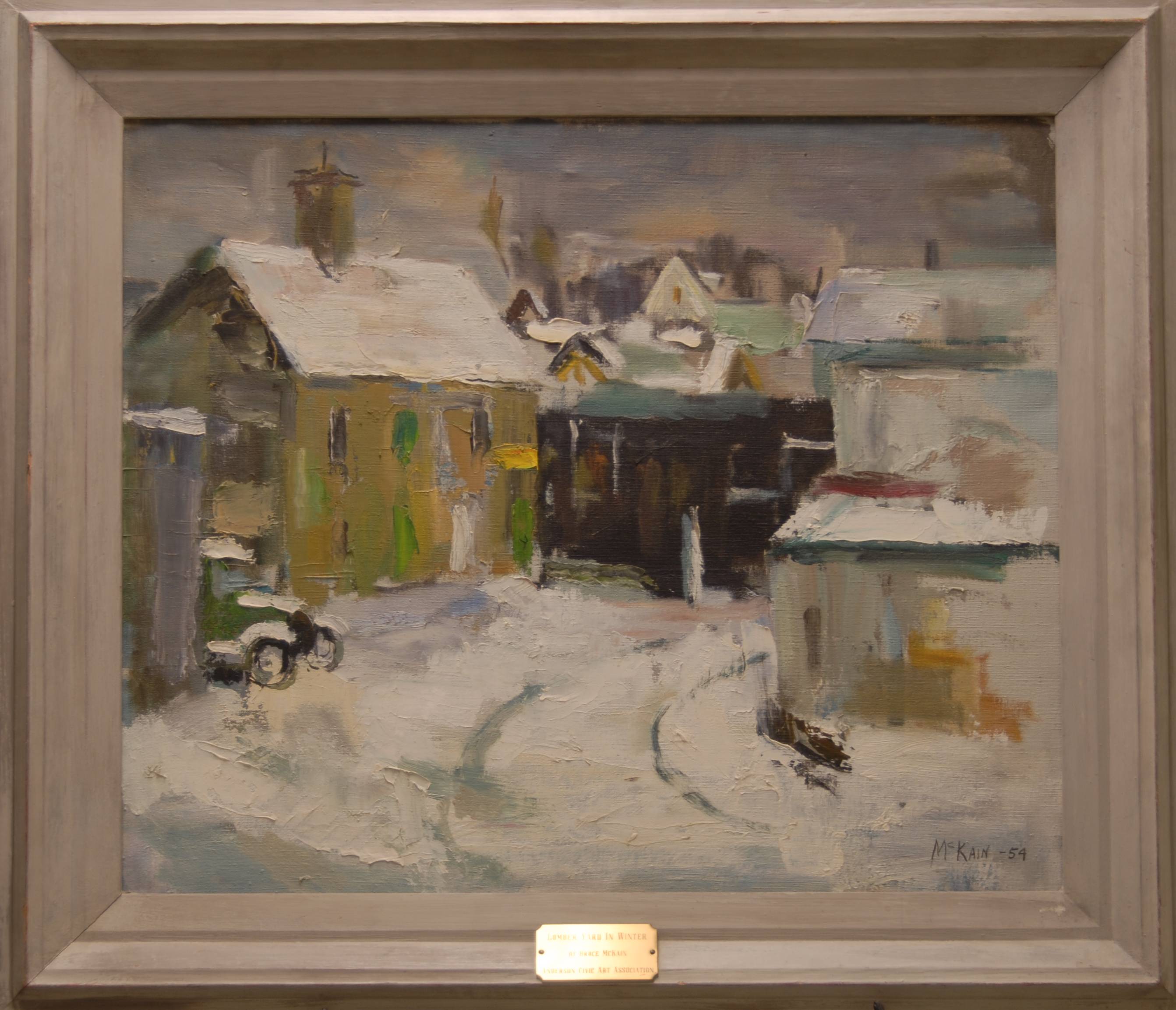 2685x2306 Winter Wonderland Indiana Artists From The Permanent Collection - Indiana Artists Painting