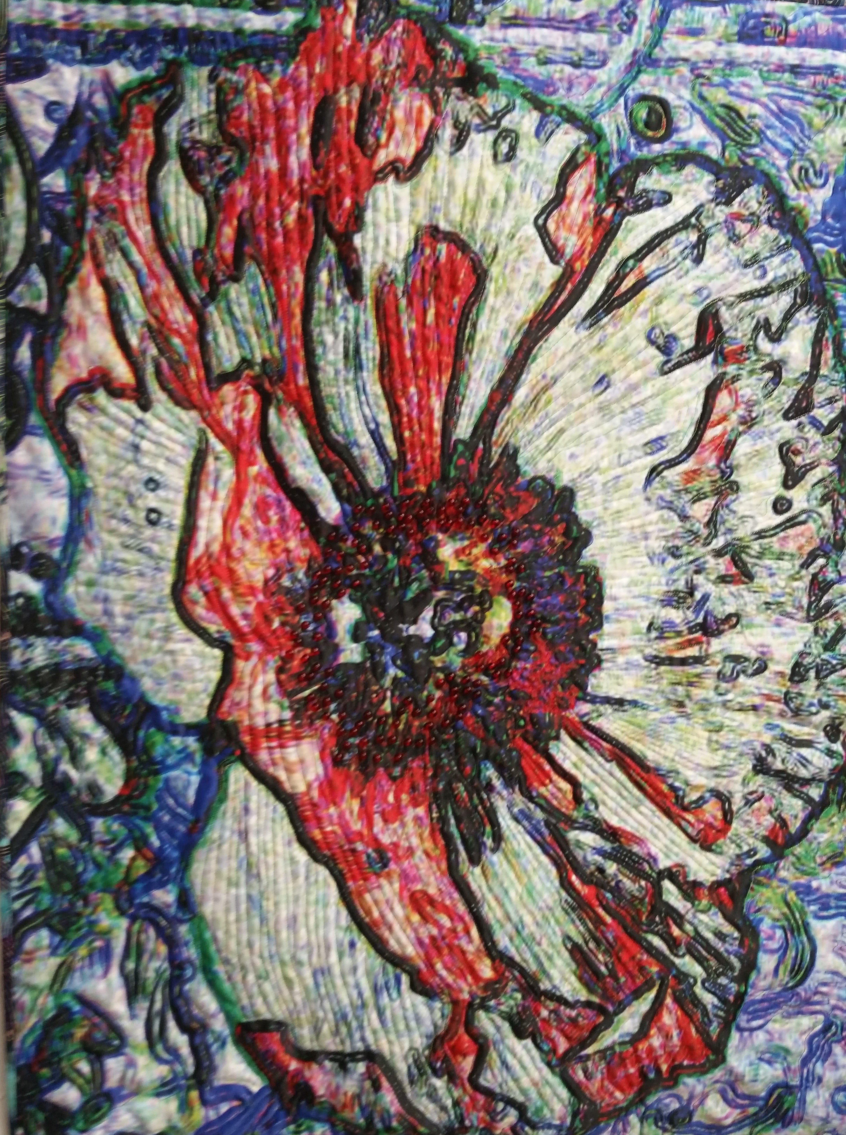2903x3893 Indiana Art Quilts Marie Webster's Artists' Own - Indiana Artists Painting