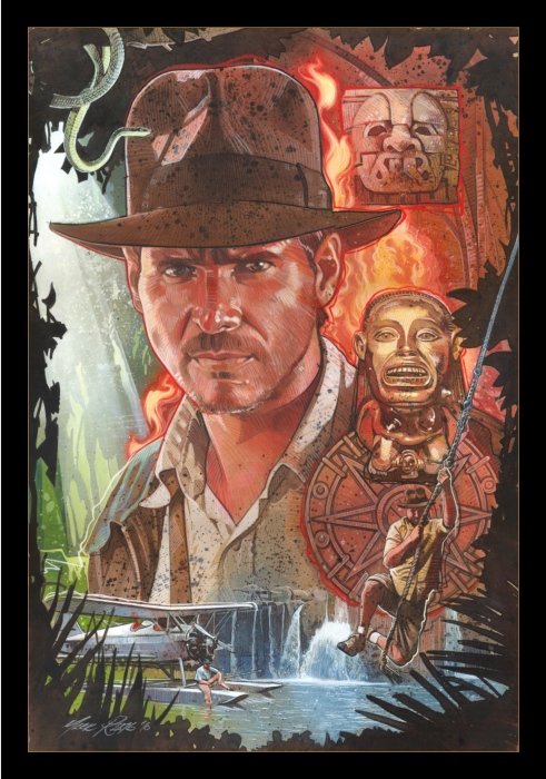 491x700 Indiana Jones - Indiana Jones Painting