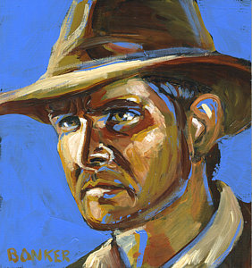 282x300 Indiana Jones Painting By Buffalo Bonker - Indiana Jones Painting