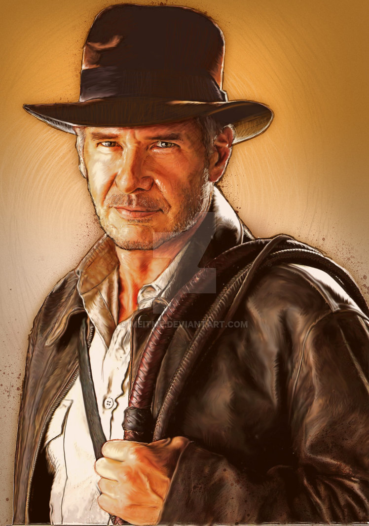 748x1067 Indiana Jones Painting By Meitme - Indiana Jones Painting