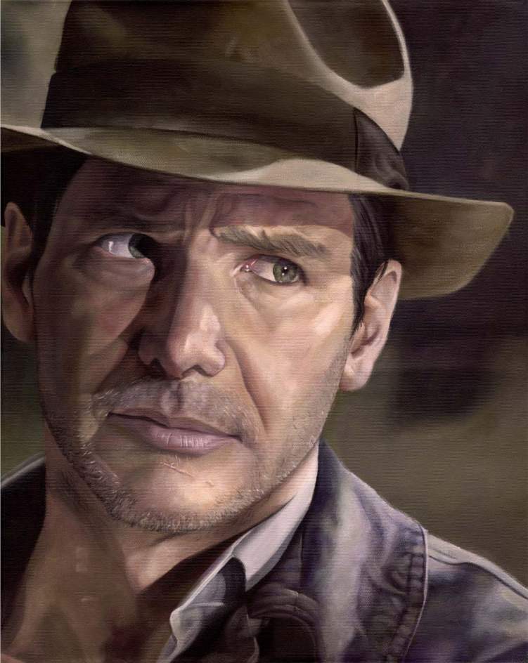 751x944 Just Finished An Acrylic Painting Of Indiana Jones, Let Me Know - Indiana Jones Painting