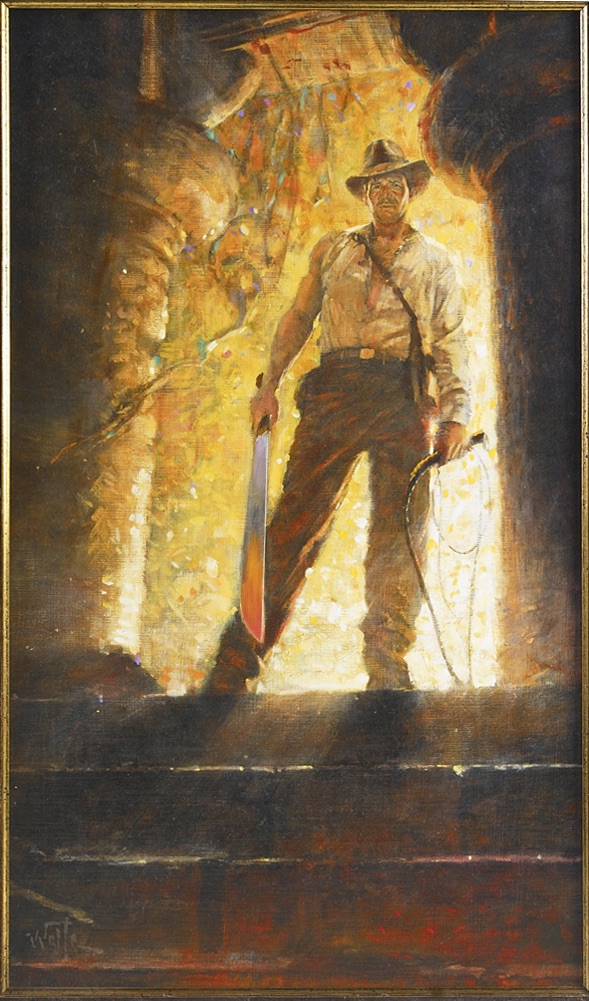 589x1001 Indiana Jones Bruce Wolfe - Indiana Jones Painting