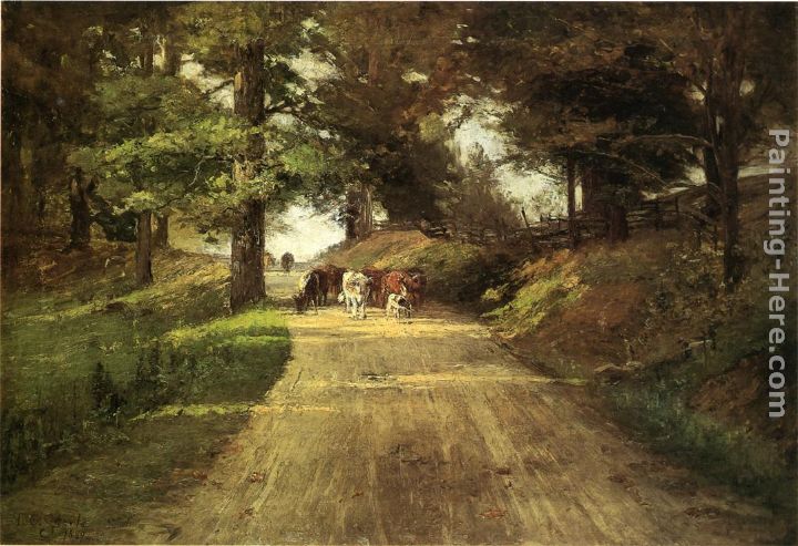 720x493 Theodore Clement Steele An Indiana Road Painting Anysize 50% Off - Indiana Painting