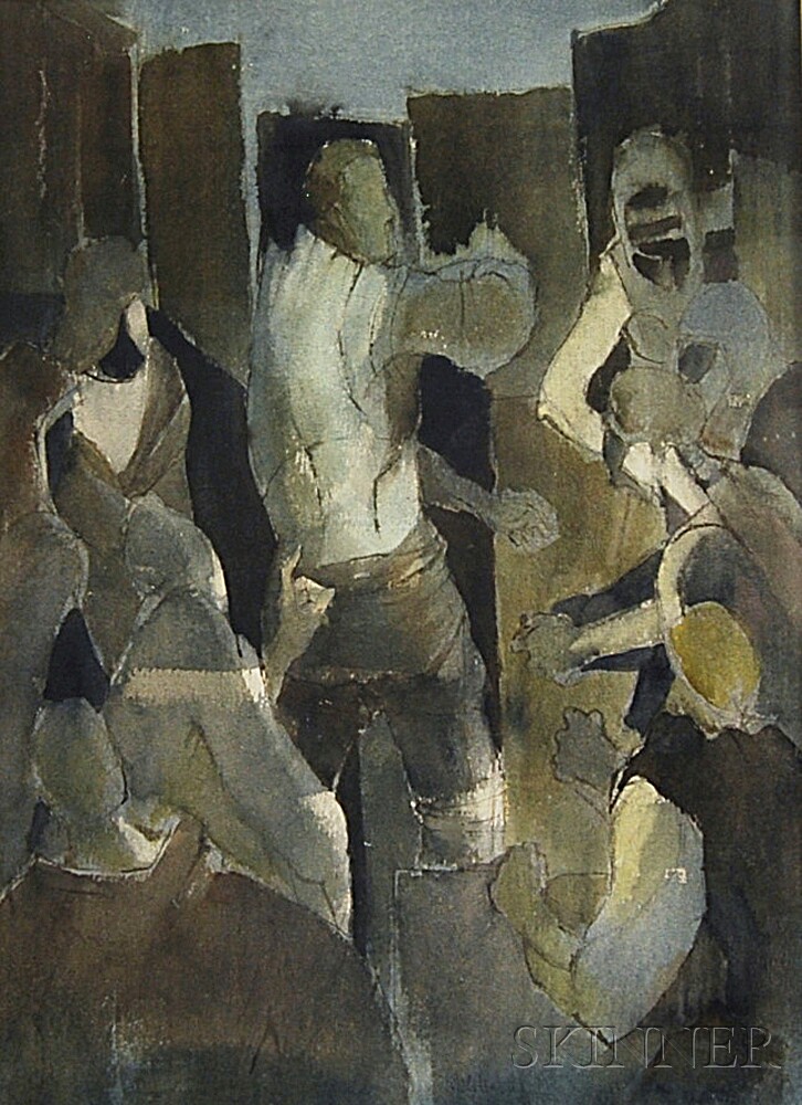 726x1000 Robert Moesle (American, B. 1932) Individualism Defended Sale - Individualism Painting