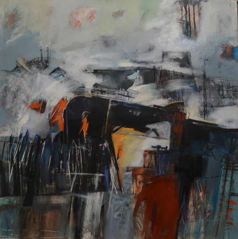 770x774 Saatchi Art Industrial Painting By Taicutu Diana Rozalia - Industrial Painting Art