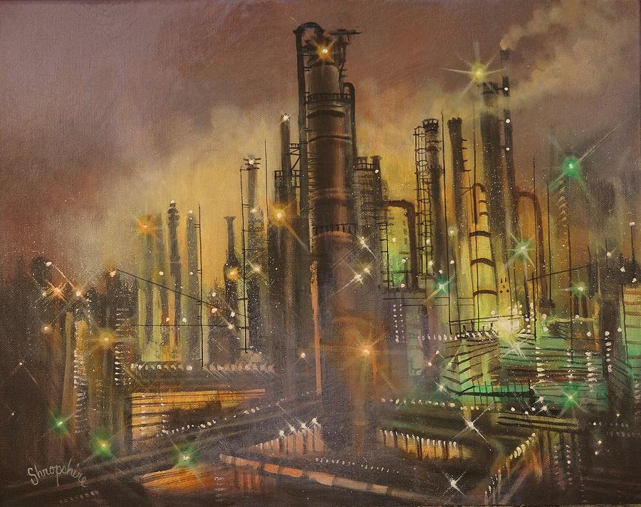 900x712 Art Of Refinement Painting By Tom Shropshire - Industrial Painting Art