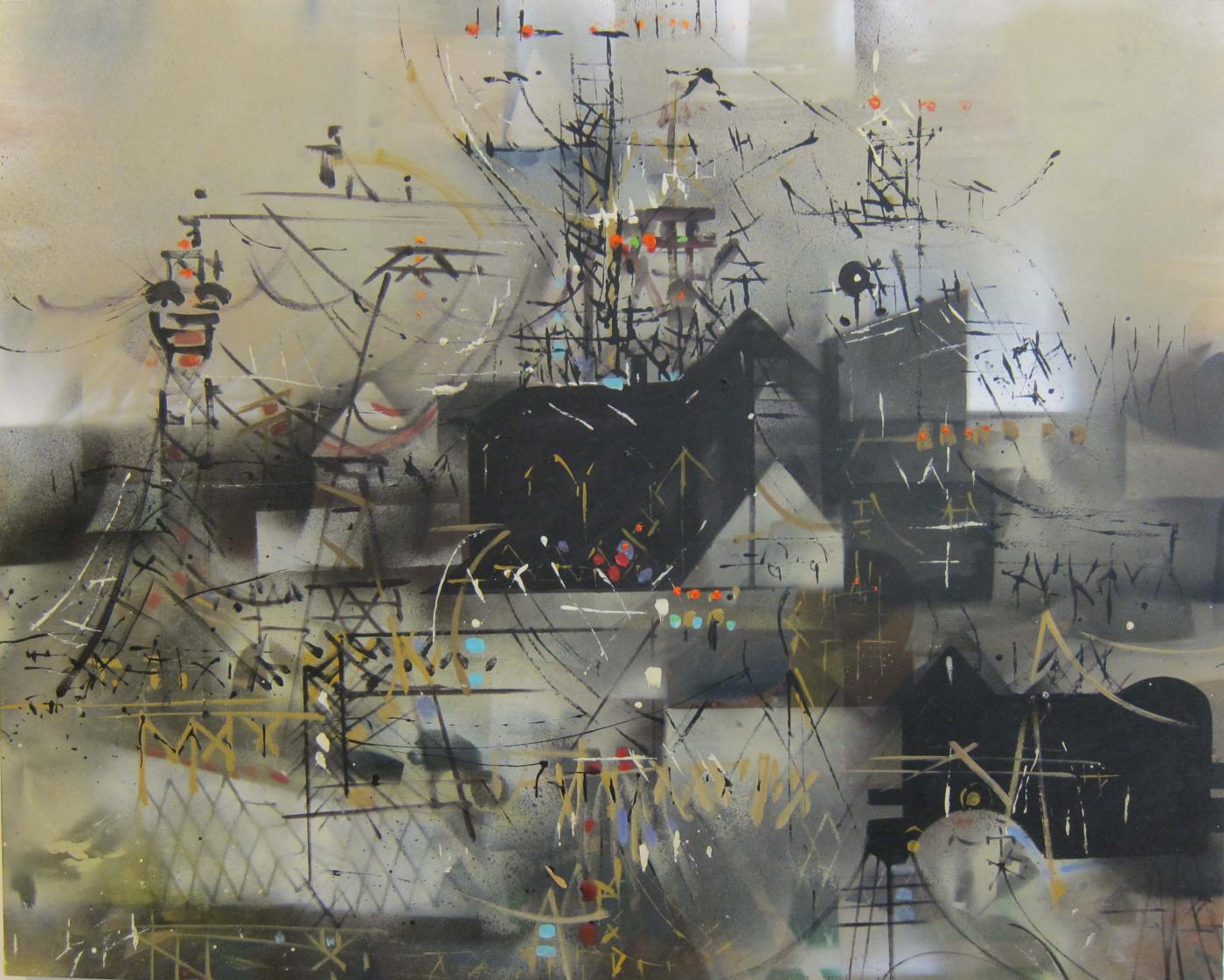 1400x1121 W. Carl Burger - Industrial Painting Art