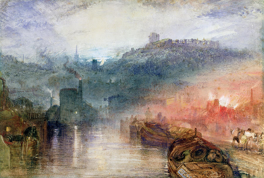 900x608 Dudley Painting By Joseph Mallord William Turner - Industrial Revolution Painting