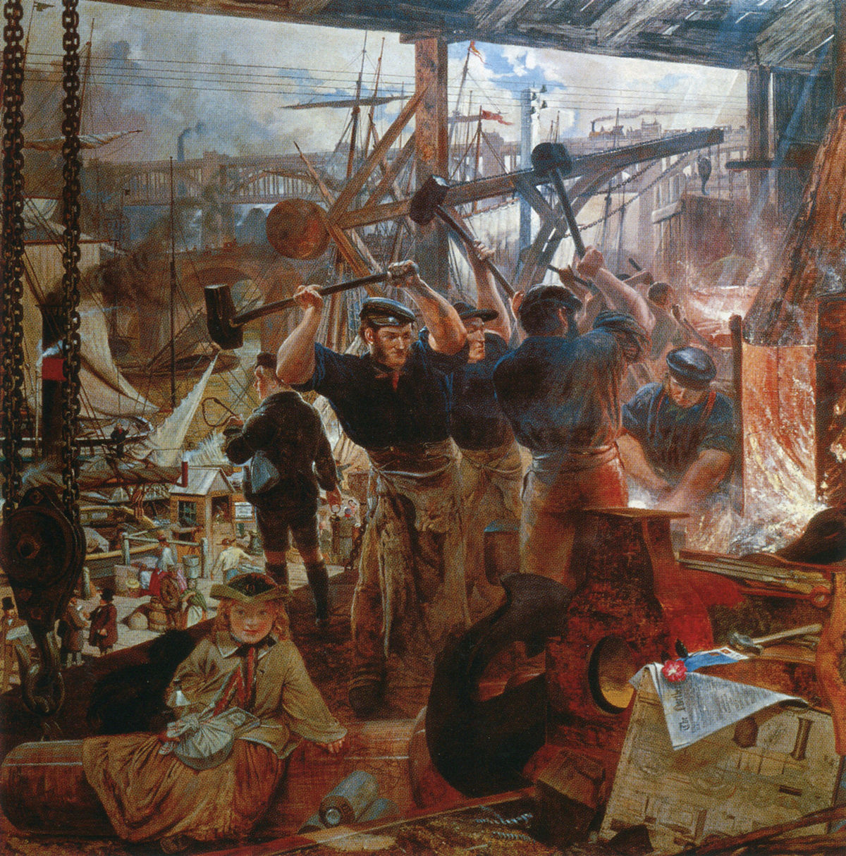 1200x1214 Industrial Age - Industrial Revolution Painting