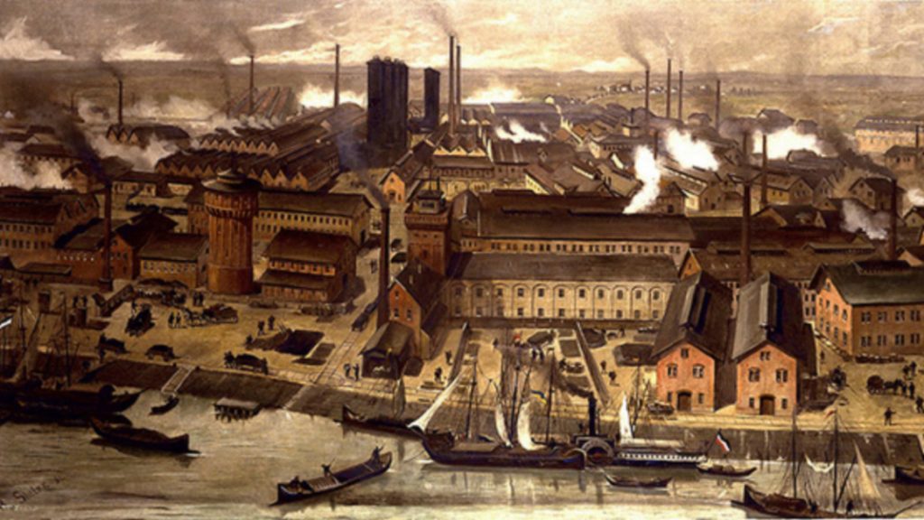 1024x576 Spinoza, Industrialization, And The Nineteenth Century Ethos - Industrialization Painting