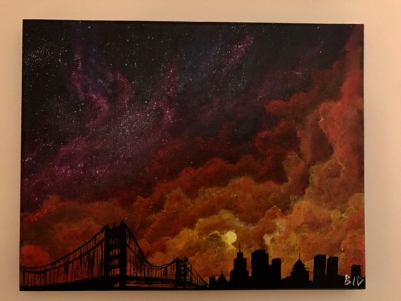 570x428 The Beauty Of Industrialization Painting - Industrialization Painting