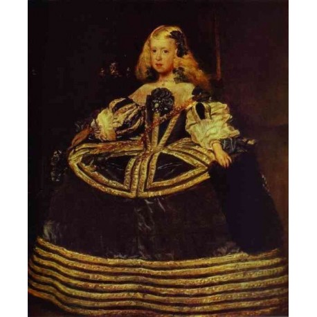 458x458 Infanta Margarita In A Blue Dress 1659 By Diego Velazquez - Infanta Painting