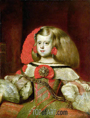 307x400 Portrait Of The Infanta Margarita Velazquez Painting - Infanta Painting