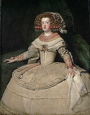 300x384 Portrait Of The Infanta Maria Theresa Of Spain - Infanta Painting