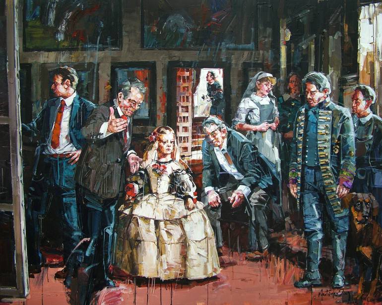 770x616 Saatchi Art The Entourage Of Infanta Margaret After - Infanta Painting