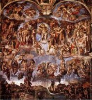 190x205 Metaphorical Painting Michelangelo, Dante, And The Last Judgment - Inferno Painting