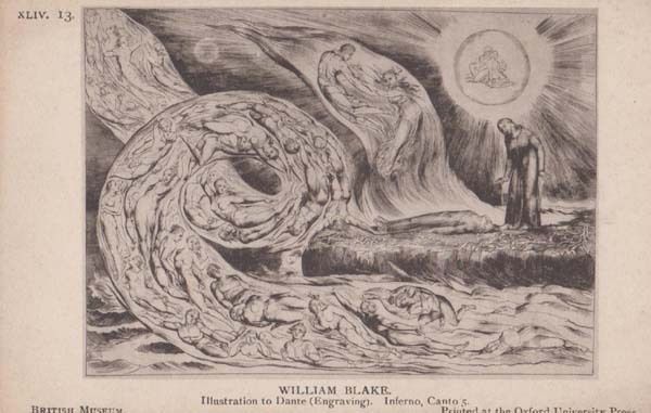 600x381 William Blake Illustration To Dante Inferno Painting Old British - Inferno Painting