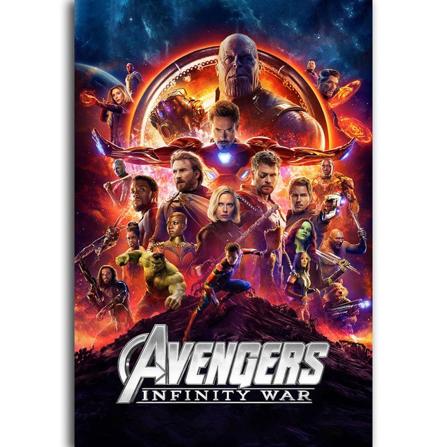 640x640 G3193 New Avengers Infinity War Marvel 2018 Hot Movie A4 Art - Infinity Canvas Painting