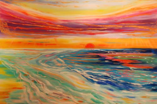 500x334 Houston Texas Artist, Sharon Worley Original Paintings, Kingwood - Infinity Canvas Painting