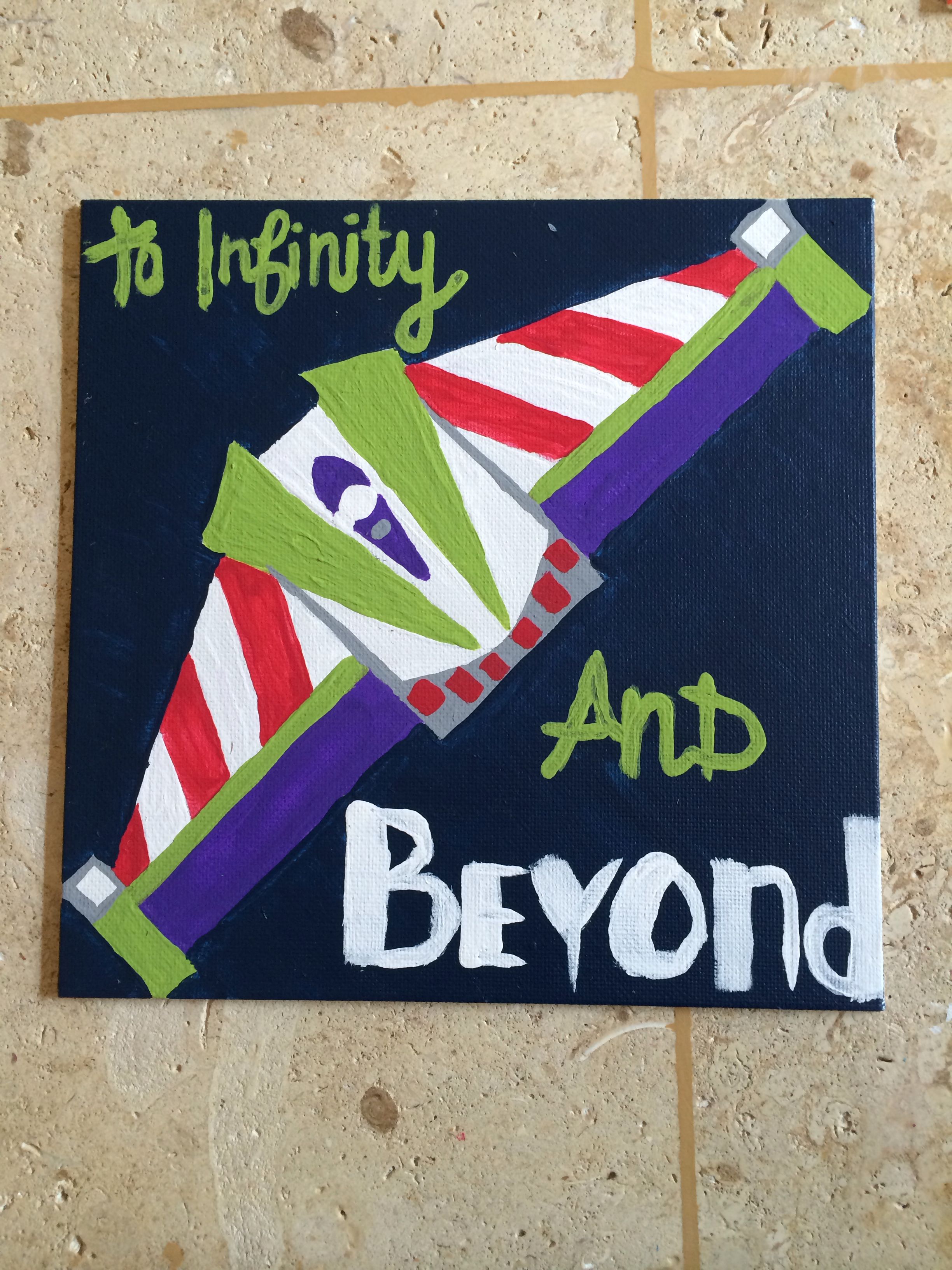 2448x3264 To Infinity And Beyond Buzz Lightyear Toy Story Inspired Painted - Infinity Canvas Painting