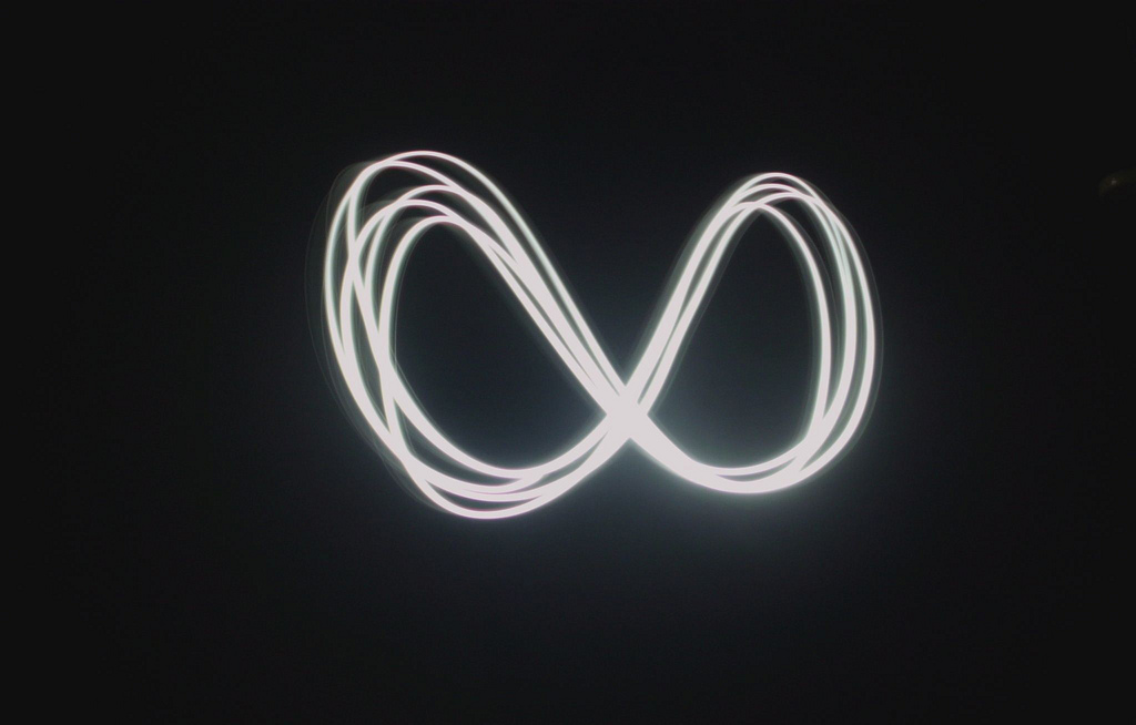 1024x654 Light Painting Effect Infinity Symbol Mateus Barreto - Infinity Symbol Painting
