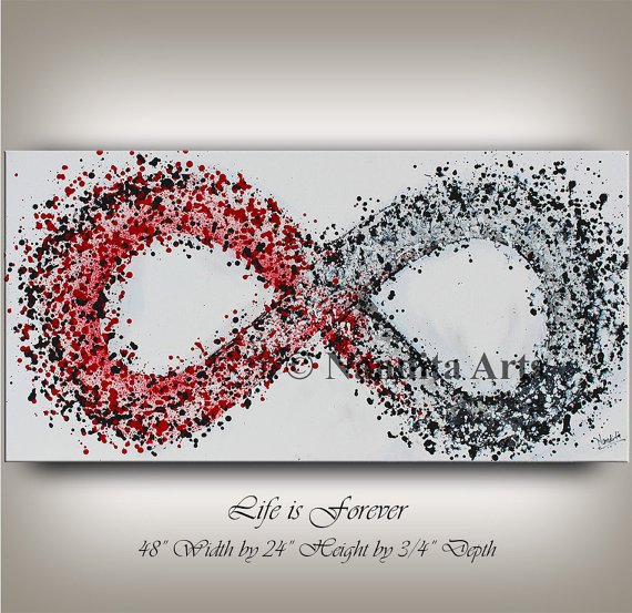 570x553 Nandita Albright On Twitter Infinity Symbol Original Abstract - Infinity Symbol Painting