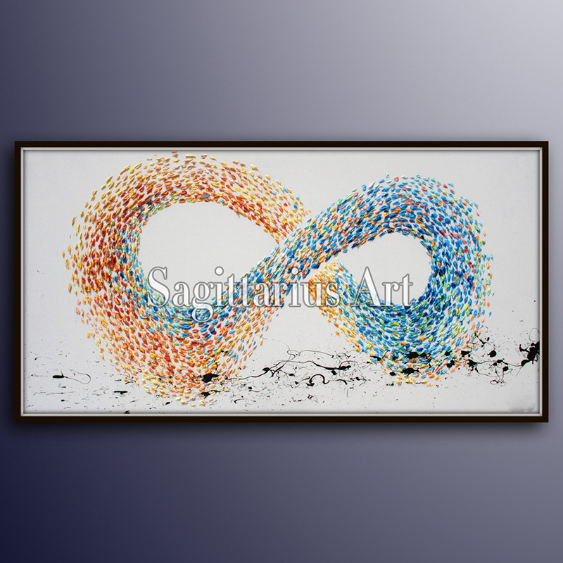 800x800 Abstract Painting Infinity Symbol Hand Painted Abstract Oil - Infinity Symbol Painting
