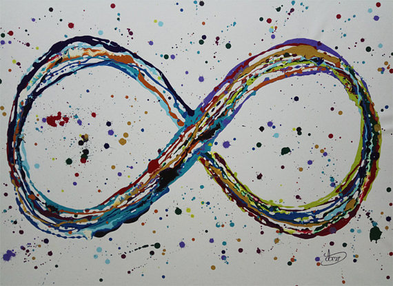 570x415 Abstract Painting 72 Abstract Painting Infinity - Infinity Symbol Painting