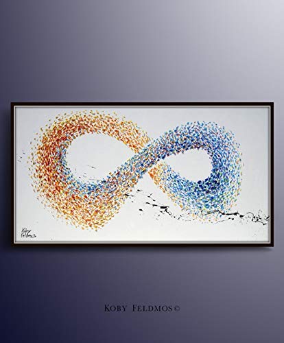 414x500 Abstract Painting 72 Infinity Symbol Original - Infinity Symbol Painting
