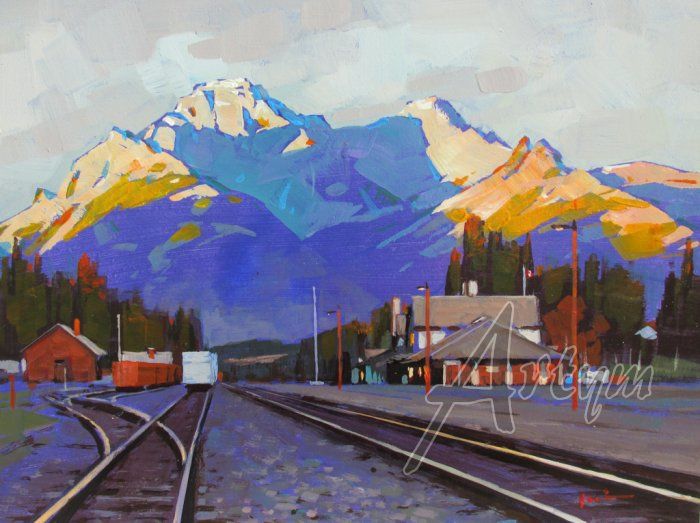 700x523 The Edge Of Day - Information Civil Engineering Painting