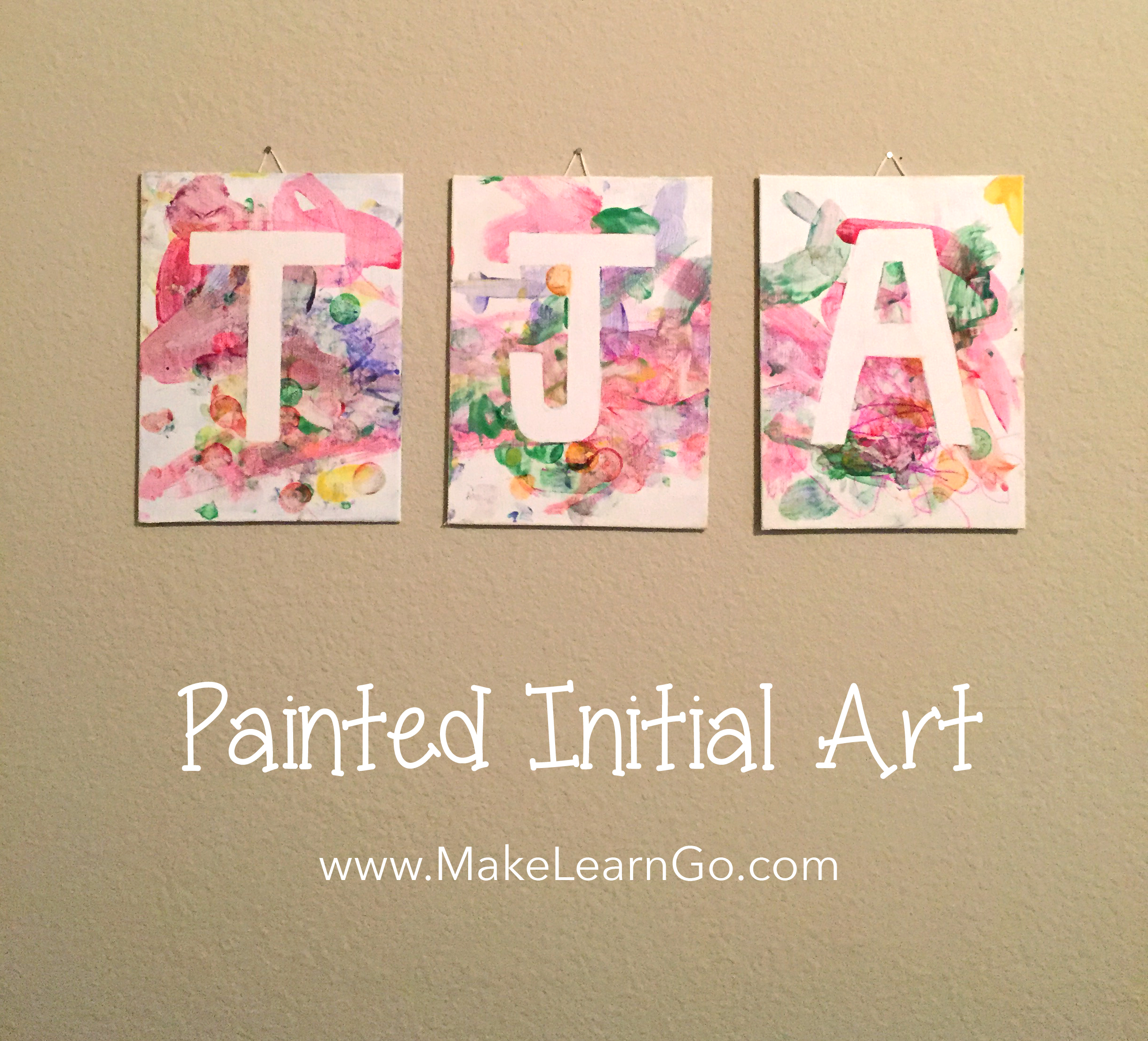 2440x2212 Painted Initial Art - Initial Painting