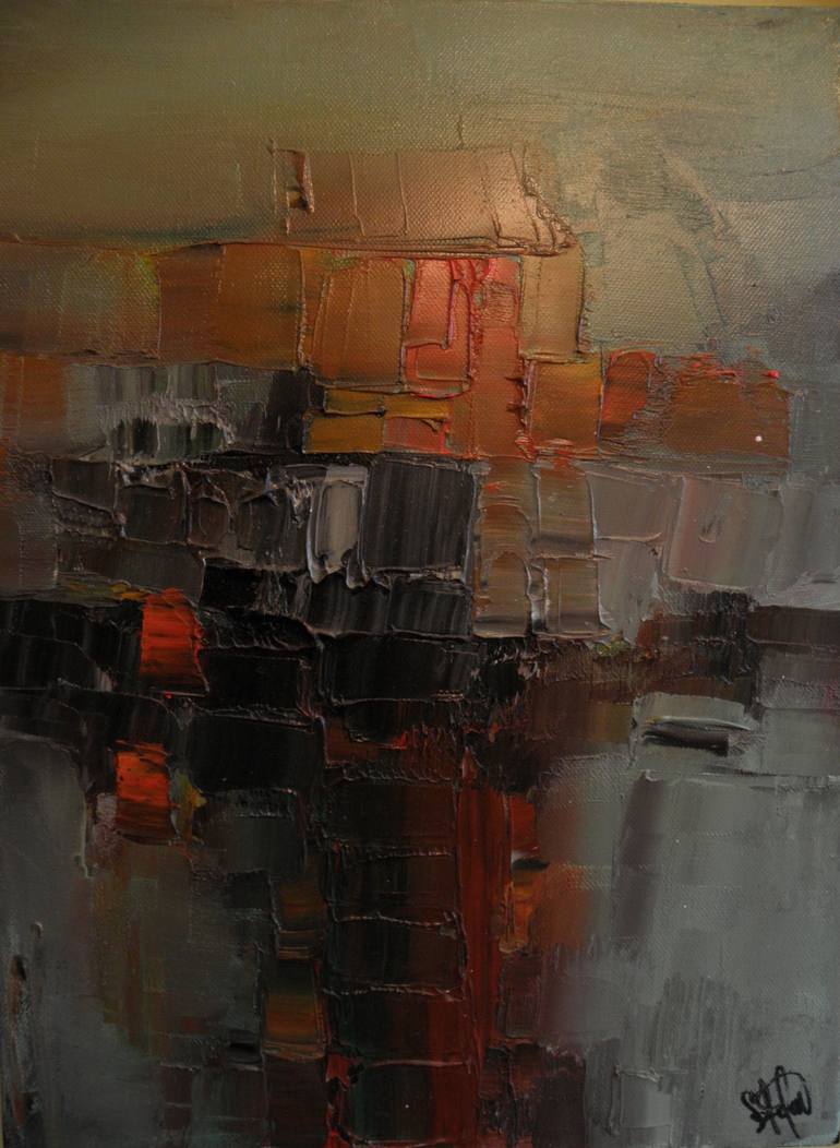 770x1052 Saatchi Art Discarding Initial Suspicions Painting By Stefan - Initial Painting