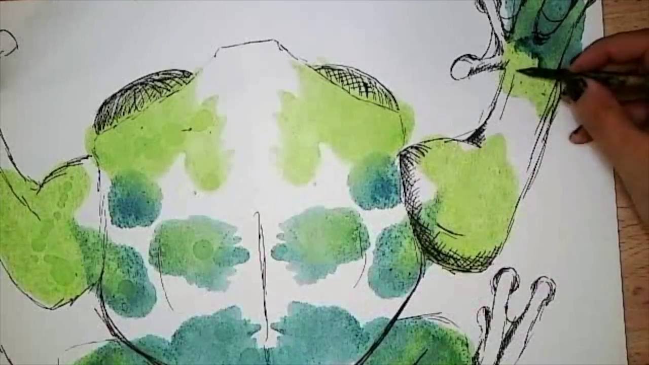 1280x720 Ink Blot Art - Ink Blot Painting