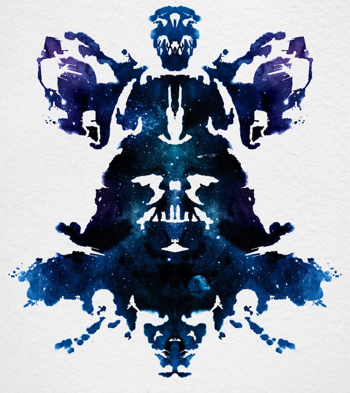 721x810 Star Wars Inkblot Has Hidden References - Ink Blot Painting