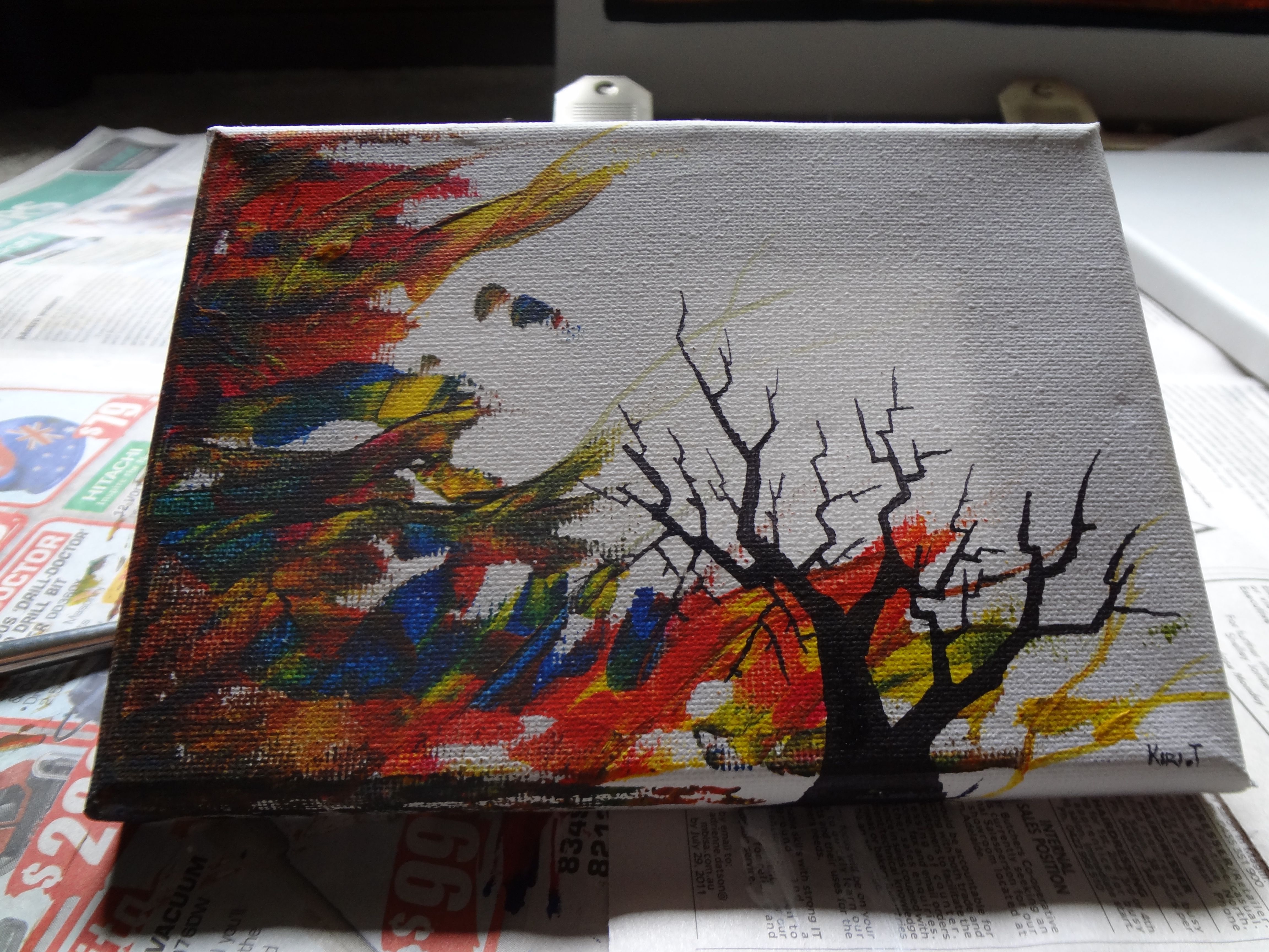 4608x3456 Artist - Ink Painting On Canvas