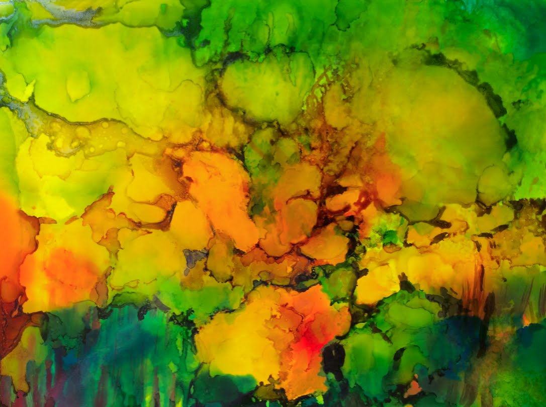 1086x809 How To Paint With Alcohol Inks, A Step By Step Tutorial - Ink Painting On Canvas