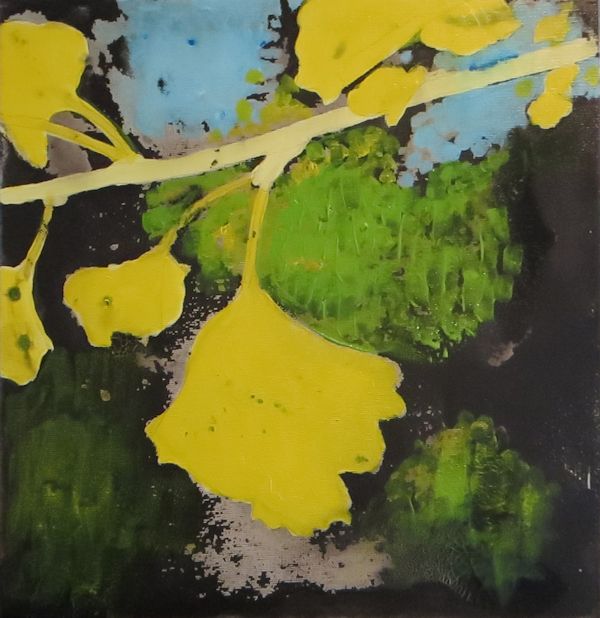 600x618 Ink On Canvas Technique Gouache Resist - Ink Painting On Canvas