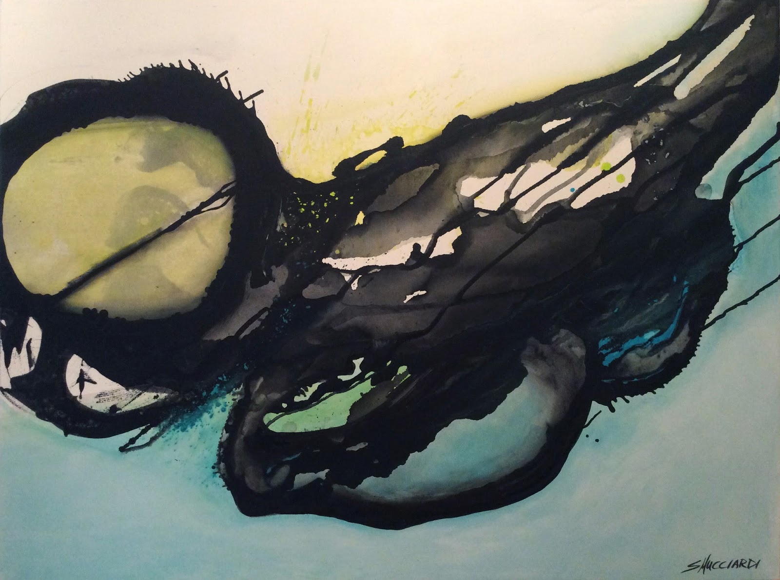 1600x1189 New Painting 36 X 48 - Ink Painting On Canvas