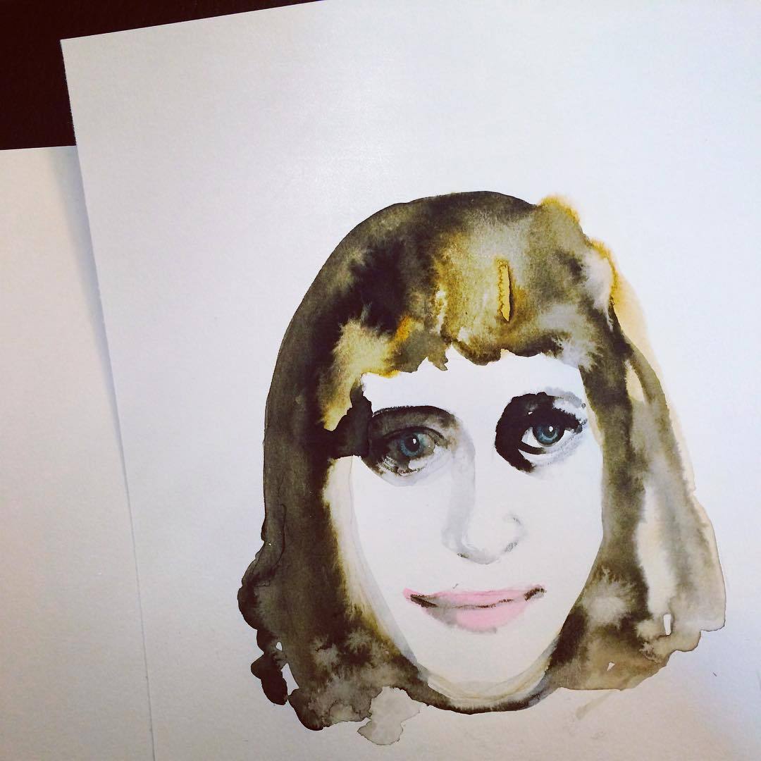 1080x1080 Sirin Thada - Ink Painting Portrait