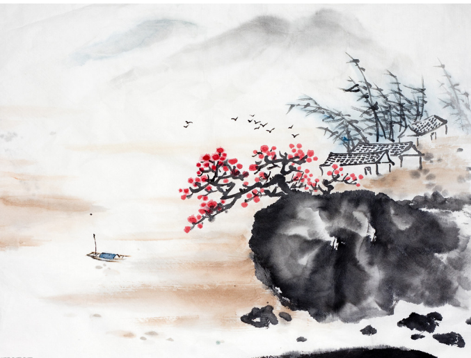 677x515 Ink Wash Paintings - Ink Wash Painting