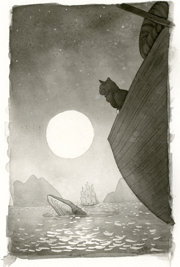 350x520 Kelly Murphy Illustration Ink Wash Paintings For Anton And Cecil - Ink Wash Painting