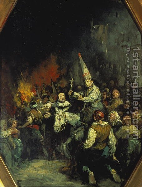 456x600 Damned By The Inquisition Eugenio Lucas Velazquez Reproduction - Inquisition Painting
