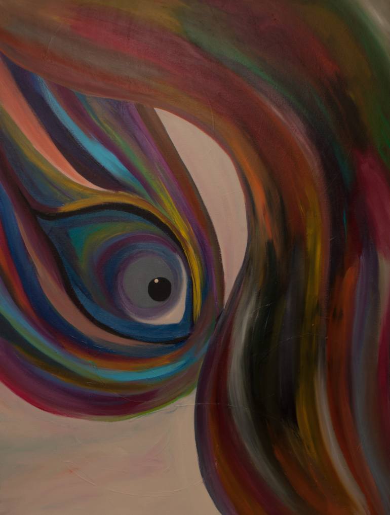 770x1017 Saatchi Art Eye Series Insanity Painting By Ann Co - Insanity Painting