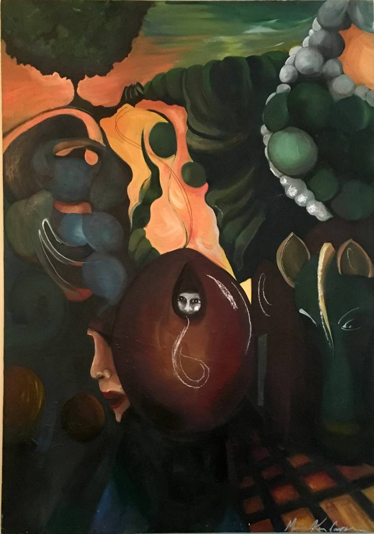 770x1100 Saatchi Art Road Of Insanity Painting By Maria Cooper - Insanity Painting