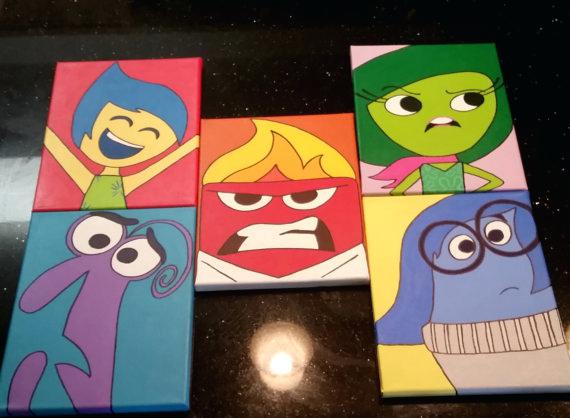 570x418 Picturesque Inside Out Painting Anger From Inside Out Original - Inside Out Painting