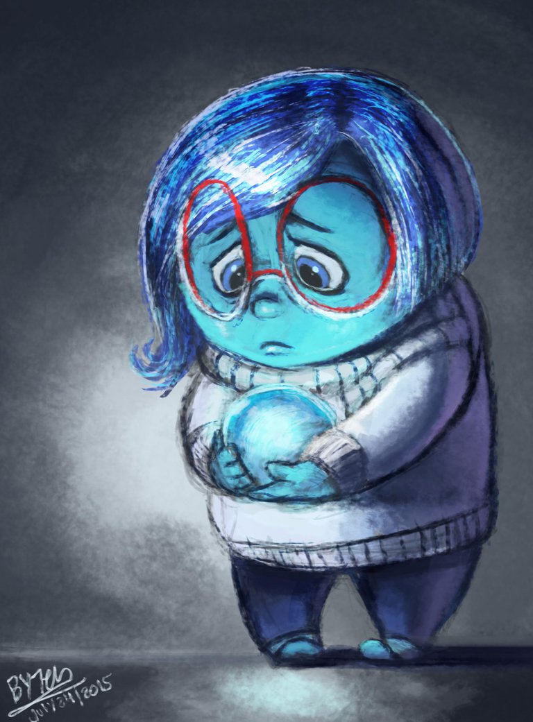 768x1041 Sadness (Inside Out) By Tehchan - Inside Out Painting