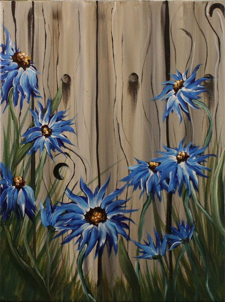736x989 Amphibious Figure Painting Original Wood In Painted Flowers - Inspirations Painting