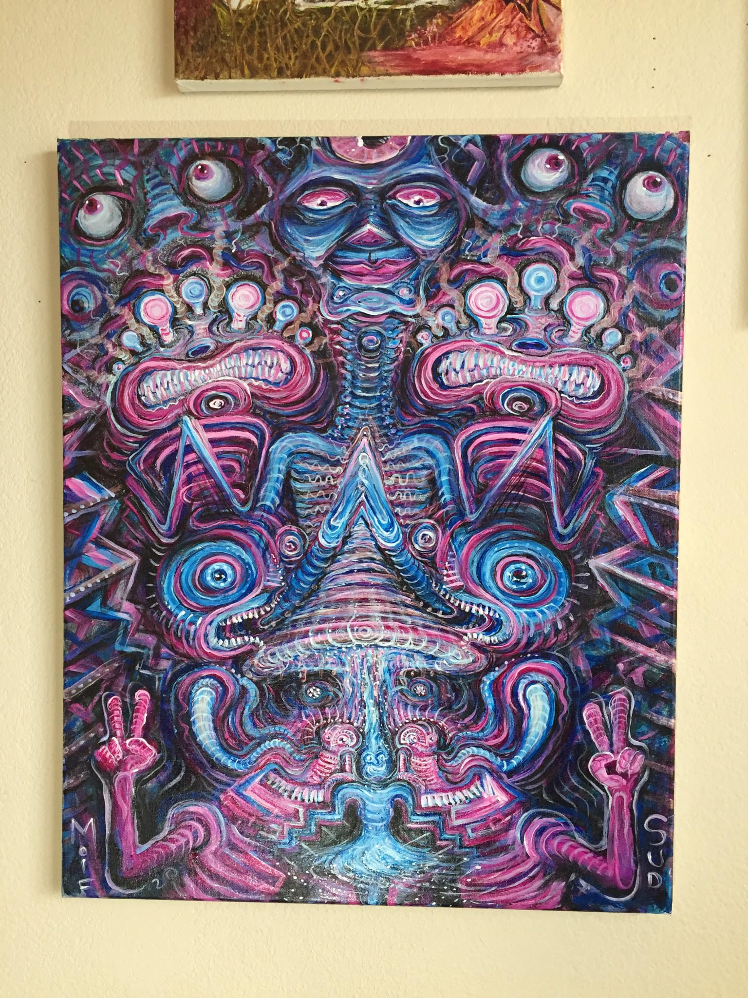 1536x2048 Cool Psychedelic Painting By - Instagram Painting